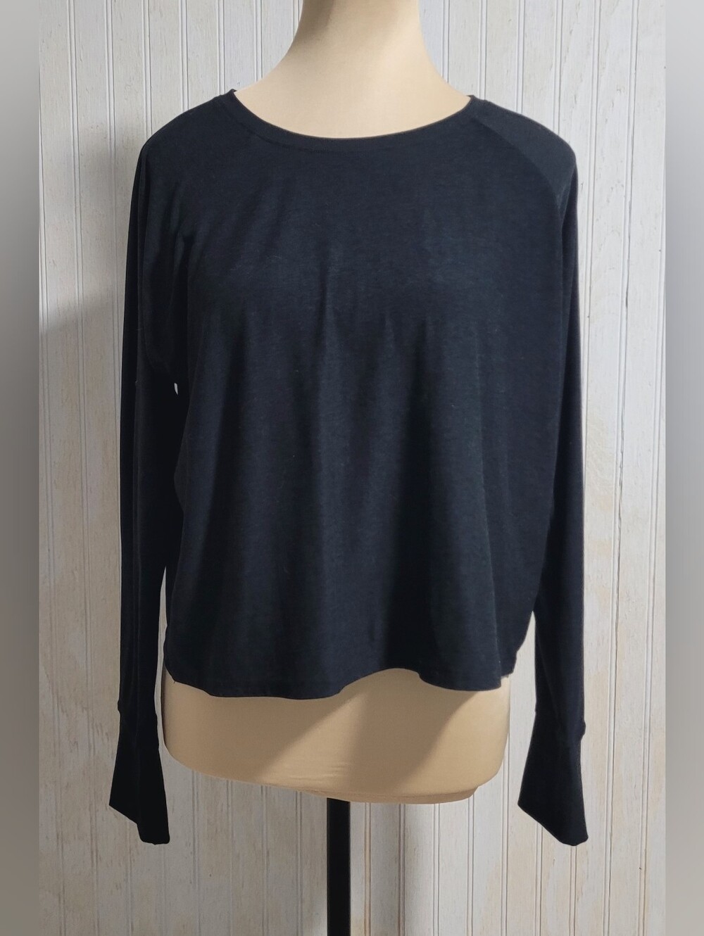 Beyond Yoga Featherweight Daydreamer Pullover Top Black S